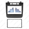 Picture of Car 2DIN Stereo Radio Fascia Frame For VOLKSWAGEN Touareg 2010-2014 Dashboard Panel Frame Installation Mount Kit