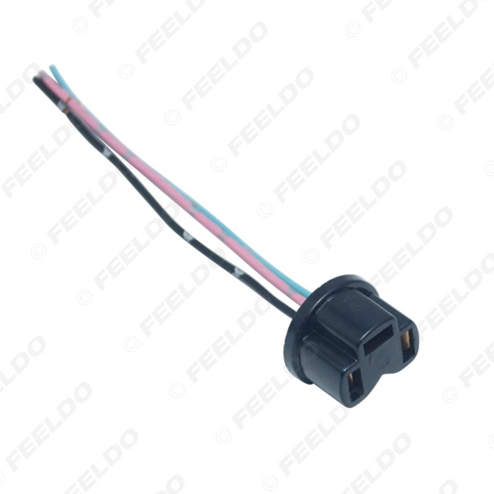Picture of Auto H4 Halogen Fog Xenon LED Light Plug Adapter Car Wiring Harness Extension H4 Light Sockect Connector