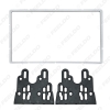 Picture of Bright Silver 2 Din Car Stereo Radio Fascia Frame for Honda Civic RHD 2001-06 DVD Mount Panel Frame Trim Kit