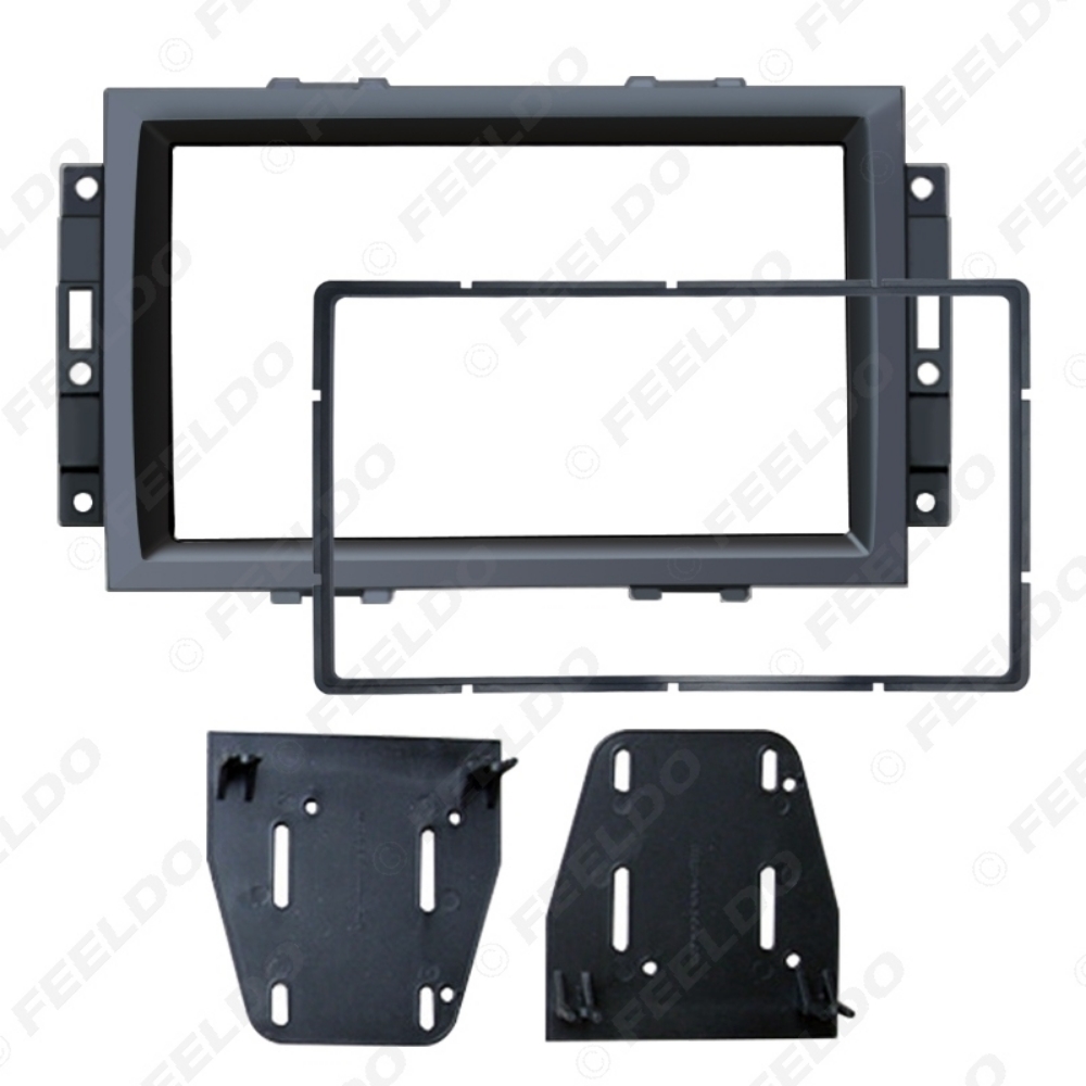 Picture of 2DIN Car CD/DVD Stereo Radio Fascia Plate Panel Frame for JEEP Rubicon Compass Panel Dashboard Trim Mount Kit