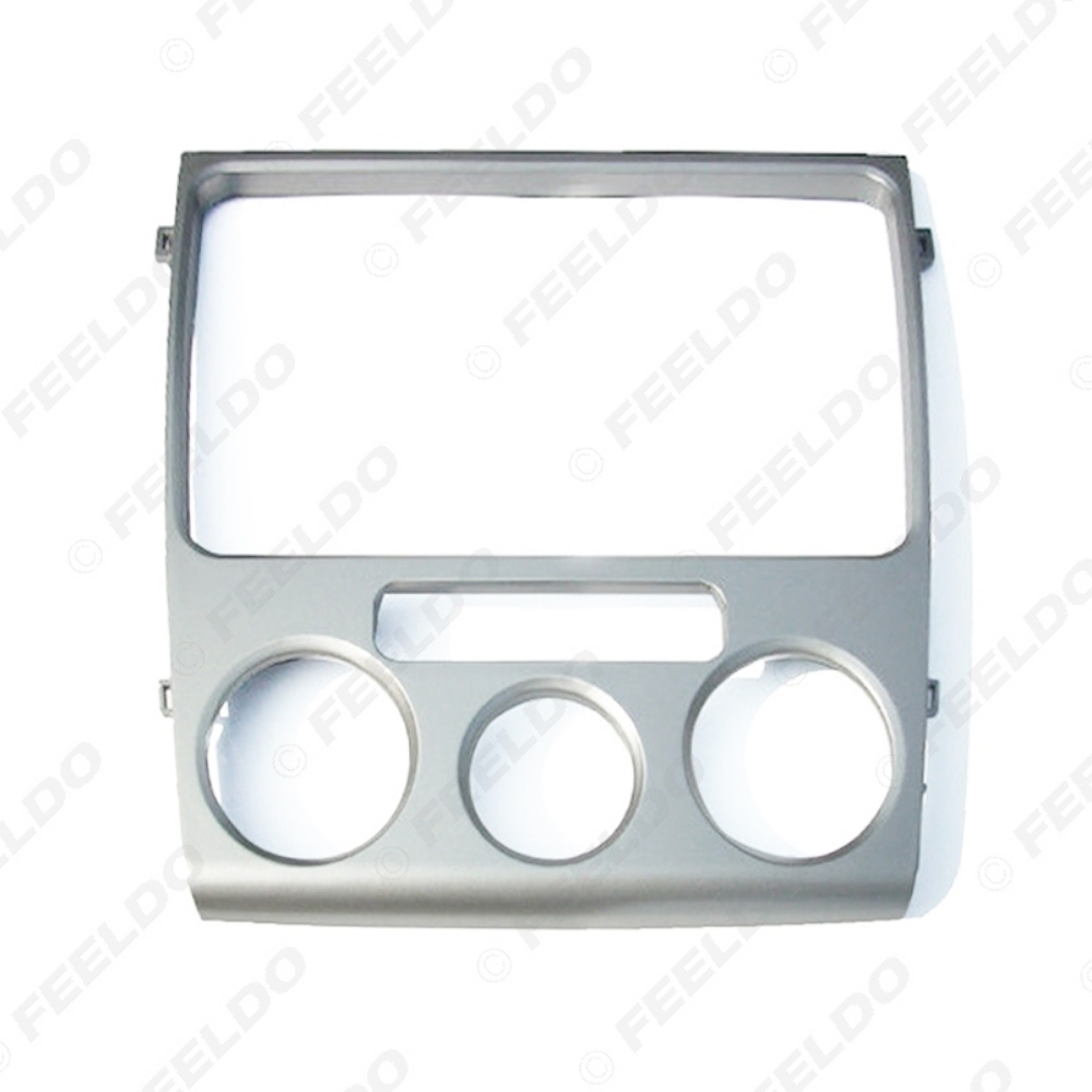 Picture of Silver Car 2DIN Dash Radio Stereo Fascia Frame For Volkswagen Lavida 2010-2012 Dash Panel Frame Installation Refitting Kit