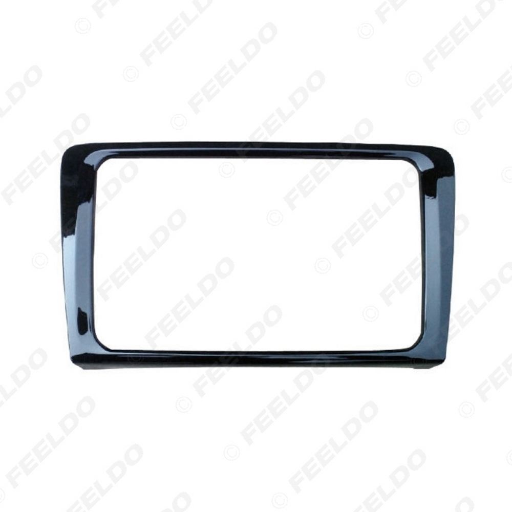 Picture of Glossy Black Car 2DIN Dash Radio Stereo Fascia Frame For Volkswagen Santana 2013-2016 Refitting Panel Frame Installation Kit
