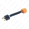 Picture of Car H4 Male To Femal Ceramic Socket Ceramic Wiring Harness Connector For Headlight Bulb Socket Adapter Holder