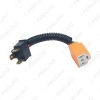 Picture of Car H4 Male To Femal Ceramic Socket Ceramic Wiring Harness Connector For Headlight Bulb Socket Adapter Holder