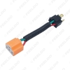 Picture of Car H4 Male To Femal Ceramic Socket Ceramic Wiring Harness Connector For Headlight Bulb Socket Adapter Holder