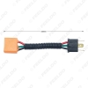 Picture of Car H4 Male To Femal Ceramic Socket Ceramic Wiring Harness Connector For Headlight Bulb Socket Adapter Holder