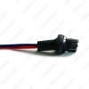Picture of 2pcs/set Car LED Bulb Light 7443/7444/1891 Female & Male Socket Plug With 3-wire Extended Wire Connector