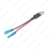 Picture of Car H1 LED HID Xenon Headlight Lamp Bulb Adapter Converter Cable Replacement Halogen Bulb Wiring Harness