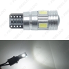 Picture of DC12V~14.5V 6000~6500K White 6SMD 5630 T10 Wedge Lens LED Light Bulb With CANbus/Electrodeless/Constant Current
