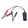 Picture of 12V Car Motorbike Tractor Boat Battery Terminal Clip-on Cigarette Lighter Power Socket Plug Cable Adaptor