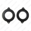 Picture of 2pcs Black Car Auto Speaker Spacers Mat Adapter for AUDI A6 Mediant Spacer Pads Refitting Mounting Kits
