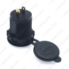 Picture of Car Dual USB Charger Power Socket Adapter With 5-Color LED Light 5V 3.1A for Motorcycle Auto Truck Boat Cigarette Lighter
