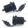 Picture of Car Dual USB Charger Power Socket Adapter With 5-Color LED Light 5V 3.1A for Motorcycle Auto Truck Boat Cigarette Lighter