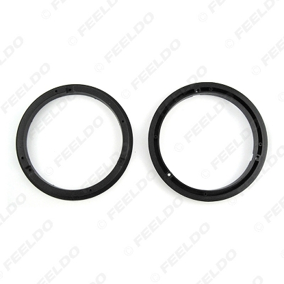 Picture of 2pcs Car 6.5" Front & Rear Door Speaker Mat for Suzuki Audio Speaker Spacer Modification Adapter Ring Pads