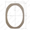 Picture of 2pcs/set 6x9 Universal Car/Bus/Boat Stereo Speaker Spacer Wooden Rings Bracket Holder Adapter Speaker Pads