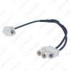 Picture of Car 1-Way Female To 2-Way Male FAKRA2-B Radio Antenna Terminals With Amplifier For Volkswagen/Skoda/Audi OEM Head Unit #3662