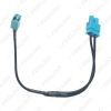 Picture of Car 1-Way Female To 2-Way Male FAKRA2-Z Radio Antenna Terminals With Amplifier For Volkswagen/Skoda/Audi OEM Head Unit #5791