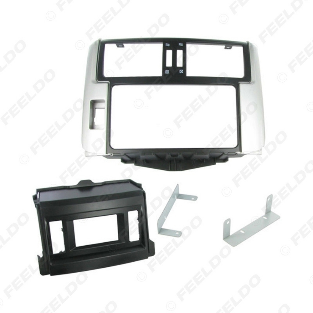 Picture of Car 2Din Radio Fascia Frame Adapter for Toyota Prado GX 150 (LHD) 2010 Stereo Refitting Dash Mount Kit Frame Panel