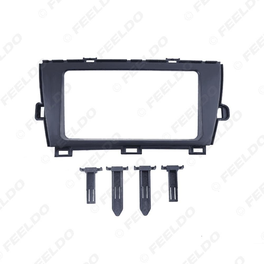 Picture of Car 2Din Stereo Fascia Frame Adapter For Toyota Prius (RHD) 2009+ Radio Plate Frame Dash Refitting Trim Kit
