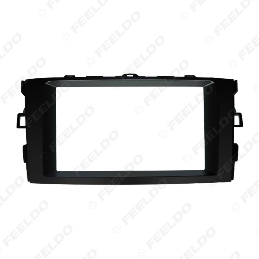 Picture of Car Fascia Frame Adapter for TOYOTA Auris 2006-2012 Stereo 2DIN Plate Panel Frame Dashboard Refitting Trim