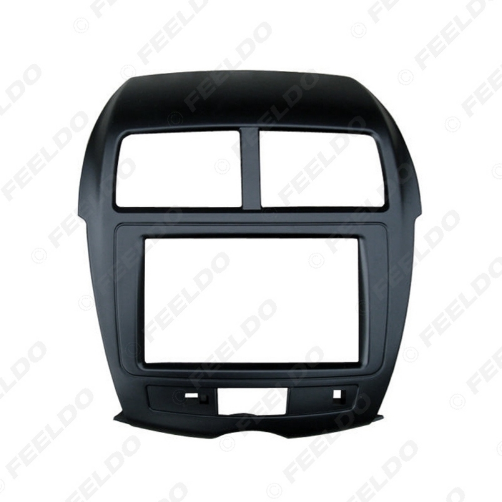 Picture of Car 2DIN Radio Panel Fascia Refitting Frame for MITSUBISHI ASX CITROEN C4 Aircross PEUGEOT 4008 Plate Dash Mount Trim Kit