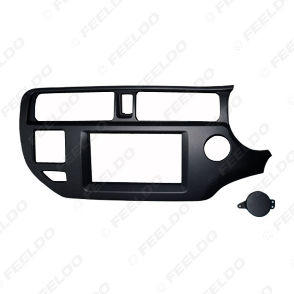 Picture of 2Din Car Stereo Fascia Frame Trim Kit for KIA K3 RIO 2011-2013 (RHD) with SRS Hole Audio Frame Dash Panel Trim Kit