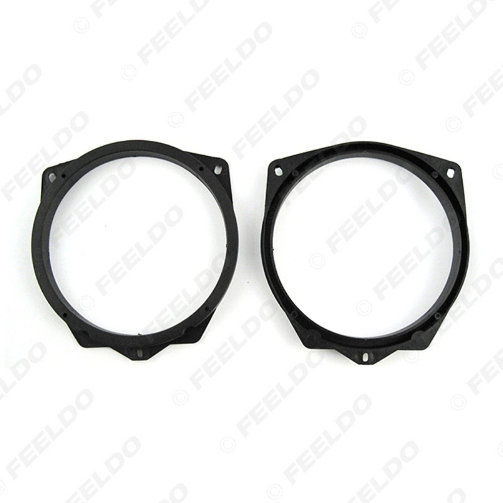 Picture of 2pcs Black Car Speaker Spacer Mat Adapter for MG Stereo Speacker Plates Bracket Pad Refitting Rings Trim Kit