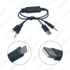 Picture of Car 3.5mm Male Micro USB to 3.5mm Male USB A Plug Jack AUX Cable Adapter For BMW USB Charger Wire Cable