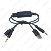 Picture of Car 3.5mm Male Micro USB to 3.5mm Male USB A Plug Jack AUX Cable Adapter For BMW USB Charger Wire Cable