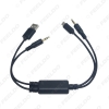 Picture of Car 3.5mm Male Micro USB to 3.5mm Male USB A Plug Jack AUX Cable Adapter For BMW USB Charger Wire Cable