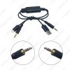 Picture of Car 3.5mm Male Micro USB to 3.5mm Male USB A Plug Jack AUX Cable Adapter For BMW USB Charger Wire Cable