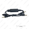 Picture of Car 3.5mm Male Micro USB to 3.5mm Male USB A Plug Jack AUX Cable Adapter For BMW USB Charger Wire Cable