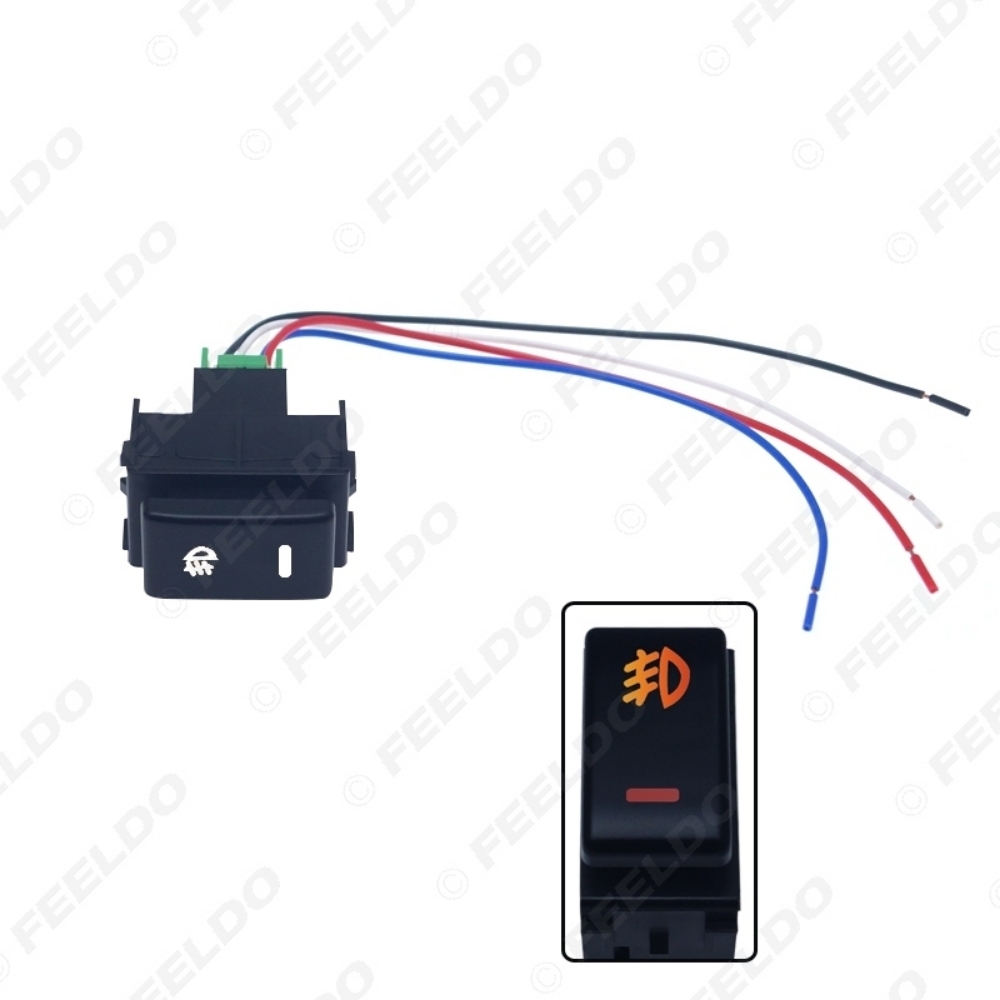 Picture of Car Fog Light Switch Working Light Switch For NISSAN Qashqai Juke Tiida Almera 5pin On-off Switch Wire Cable