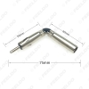Picture of Car Auto Radio AM/FM Stereo Iso Male Plug To Din Aerial Antenna Mast Adapter Square Bend Radio Connector