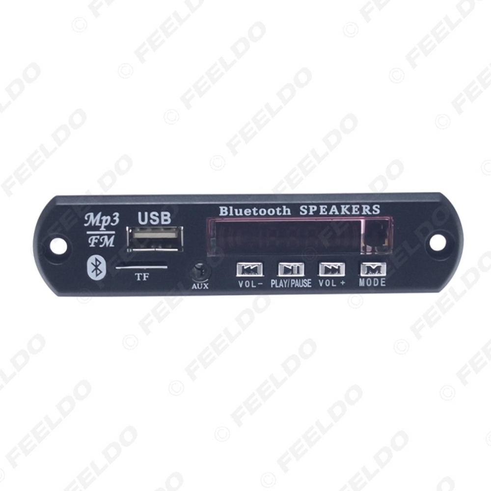 Picture of 12V Car Wireless Bluetooth MP3 WMA Decoder Board Audio Module USB TF Port Car MP3 Player Remote Decoding Board Module