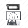 Picture of Car 2DIN Radio Fascia Frame For VOLKSWAGEN Gol G5(08~16)/Voyage(08~16)/Saveiro(09~16) Stereo Dash Panel Plate Frame Installation Mount Kit