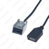 Picture of Car Audio Radio AUX USB Cable Female Port Extension Wire Adapter For Honda Civic/Accord/Odyssey Mitsubishi Lancer