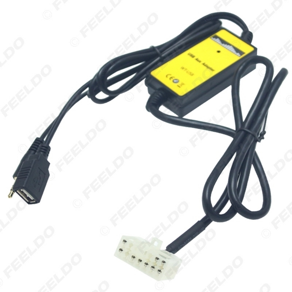 Picture of Auto MP3 Player Radio Interface USB Aux-in Adapter For Toyota Lexus 5+7 Pin Replacement Car Styling Interior CD Charger