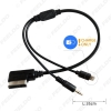 Picture of Car AMI/MDI Interface To 3.5mm Male Audio AUX + Lightning Jack Charge Only Adapter Cable For Audi/Volkswagen(Model Year:09~14)