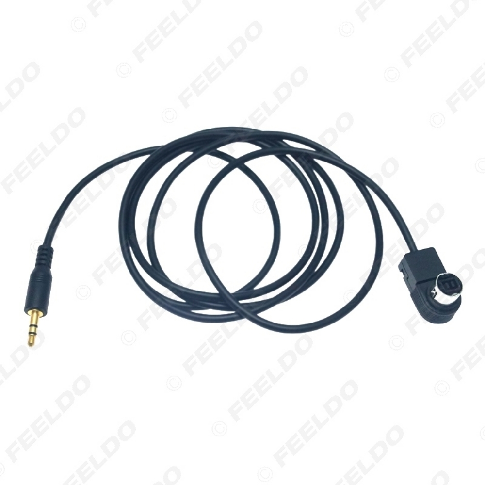Picture of Car Radio 3.5mm Male Input Interface Audio Music Aux Cable Adapter for Alpine KCA-121B Ai-net Socket Port