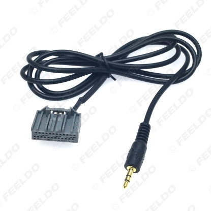 Picture of New Car 3.5mm Audio AUX-in Adapter 24Pin Connector Changer Cable For Honda CRV/Civic/Avancier/Vezel/Crider/XR-V/Elysion Wire