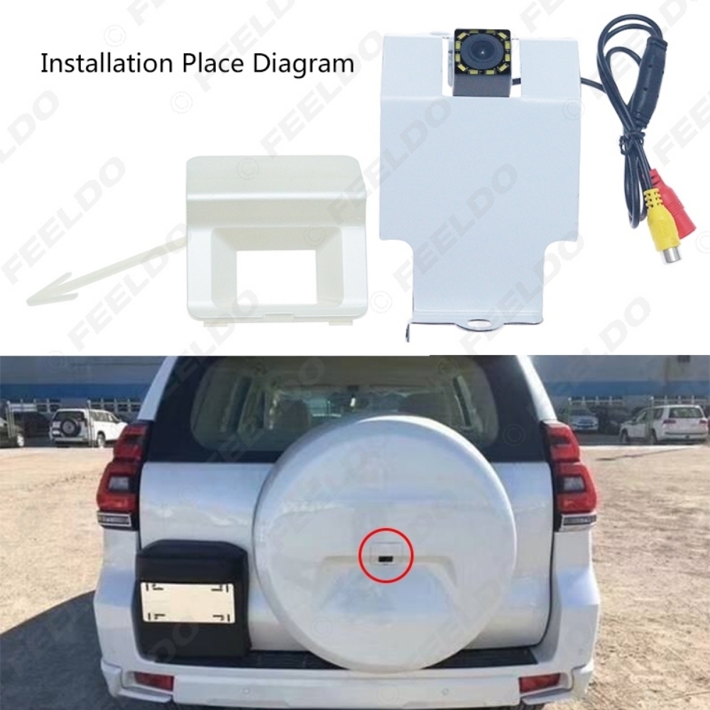 Picture of Car Backup Rear View Camera For  Toyota Prado (Middle East) Install In Spare Tire Cover Reversing Camera