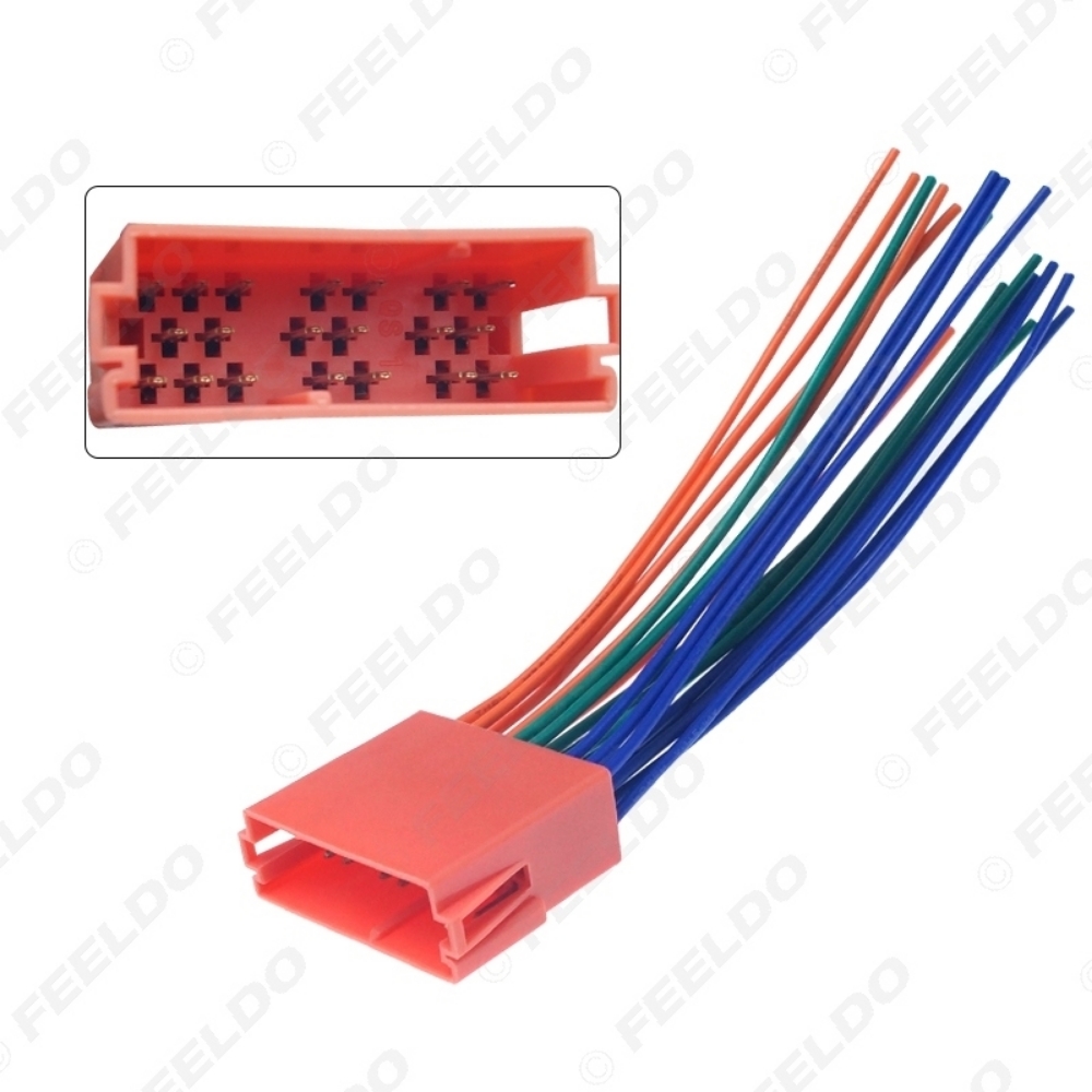 Picture of Car Stereo Audio 20Pin Male Plug Wire Harness Adapter For Volkswagen Polo/Bora/Passat/Golf/Santana Skoda CD Power Wire Cable
