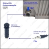 Picture of Car Radio Stereo Antenna Adapter Aerial Connector Converts DIN Female To ISO Male