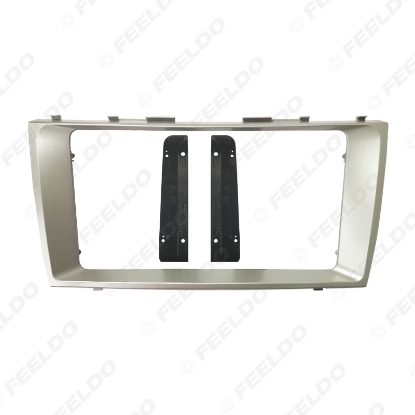 Picture of Car 2Din Audio Fascia Frame for Toyota Camry 9 Inch Big Screen DVD Dash Panel Installation Mount Trim Kit