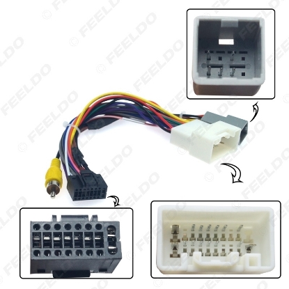 Picture of Car Stereo Radio 16PIN Adaptor Power Cable For Mitsubishi Outlander Xperden/Mirage Audio 16Pin Wiring Harness