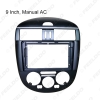 Picture of Car Stereo Fascia Frame Adapter For Nissan Tiida (Manual/Auto AC) 9"/10.1"Big Screen 2Din Dash Fitting Panel Frame Kit