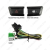 Picture of Car Audio 2DIN Fascia Frame Panel for Ford Ranger 2012 Stereo Dash Kit 7Inch DVD Frame + Switches Wiring Part