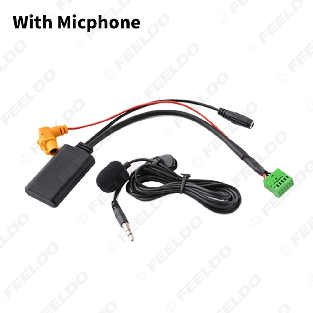 Picture of Car Wireless Bluetooth Module MMI 3G AMI Aux Audio Cable With Micphone For Audi Q5 A6L A4L Q7 A5 S5 AUX Cable