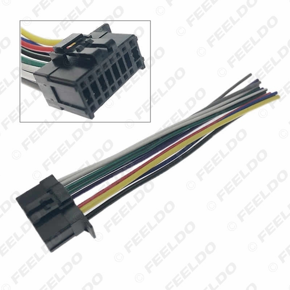 Picture of Auto Universal 16Pin Car Wire Harness Adapter Connector Plug For Pionner DVD CD Radio Stereo Wire Cable